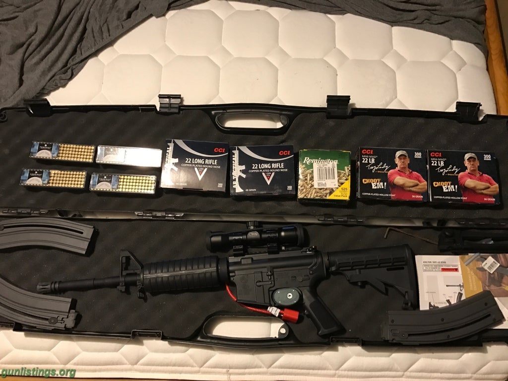 Rifles Colt M4 Carbine .22LR, Case, Accessories And Ammo