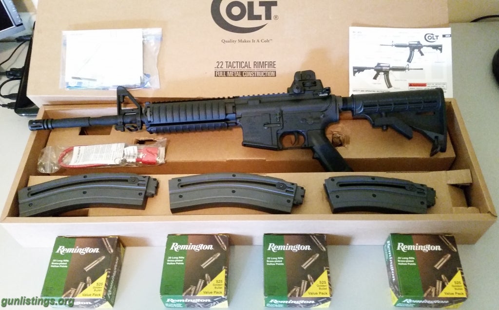 Rifles COLT M4 OPS 22LR / EXTRA MAGS / 2100 ROUNDS AMMO / NEW