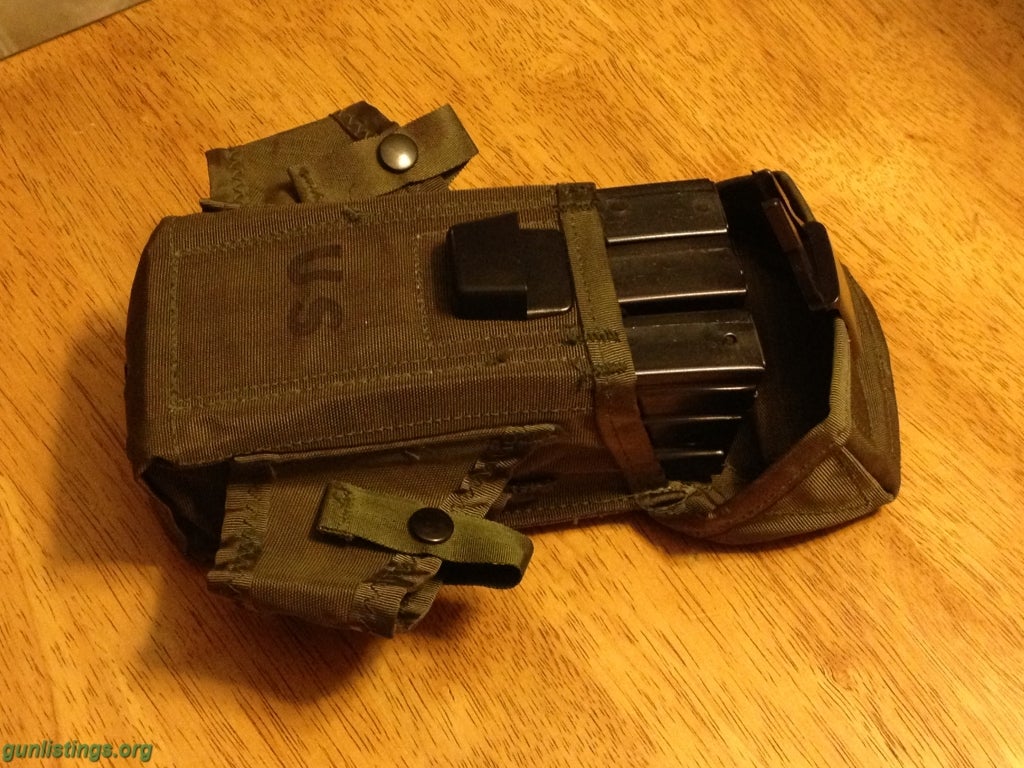 Rifles GI Military 30rd Magazine Pouch Holder. NEW Hold 3