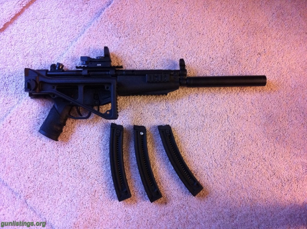 Rifles GSG-5 W Railed Handguard, Folding Stock, Extra Mags And