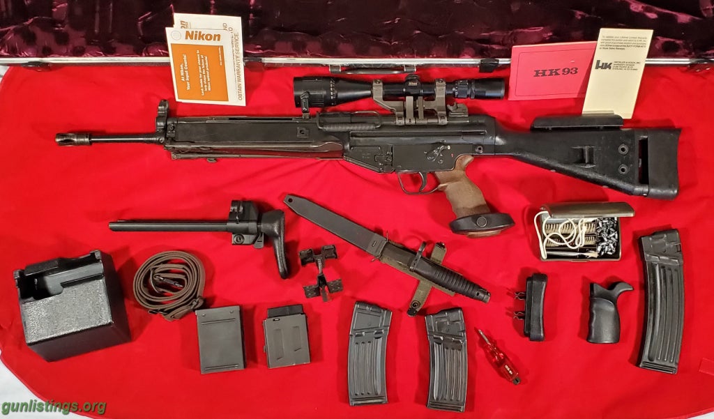 Rifles Heckler & Koch 93, HK93, H&K93, A2, A3, .223, SN 129829