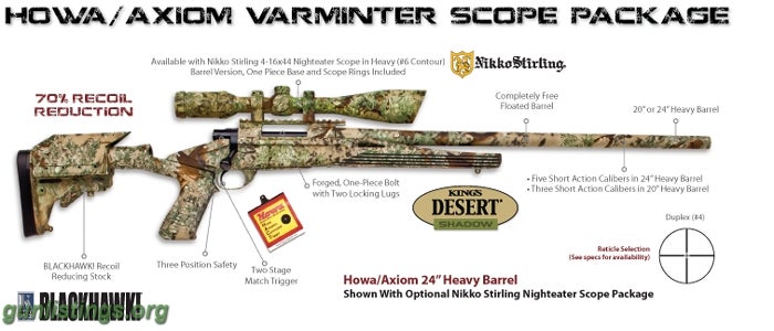 Rifles Howa Axiom 308 Scoped Package