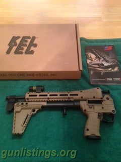 Rifles Kel Tec Sub2000 9 Mm Carbine In FDE