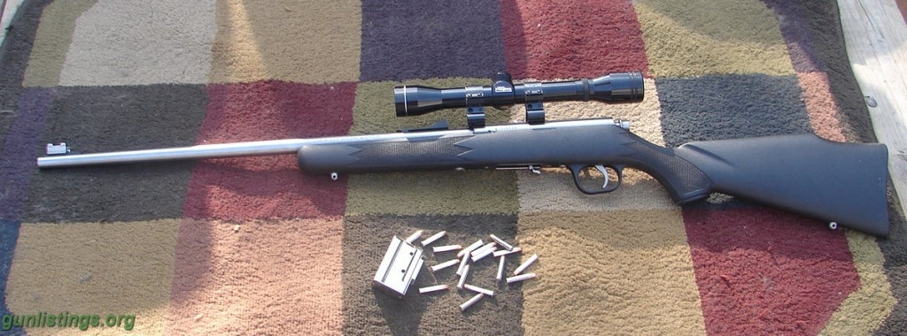 Rifles Marlin 22WMR Black & Stainless