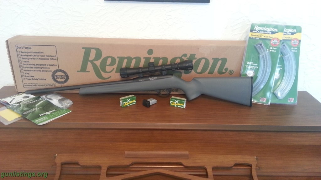 Rifles New Remington 597 COMPLETE PACKAGE WITH AMMO!