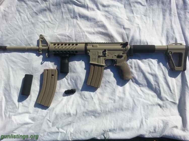 Rifles Reduced-Spikes Tactical Desert Warrior AR15