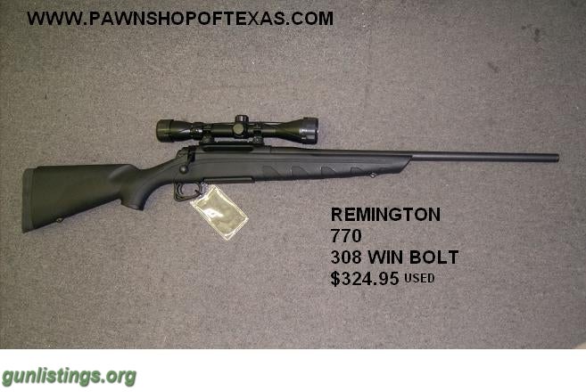 Rifles REMINGTON 308 BOLT