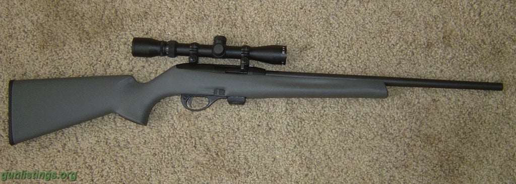 Rifles Remington 597 Heavy Barrel .22 Long Rifle W/3x9x32 Scop