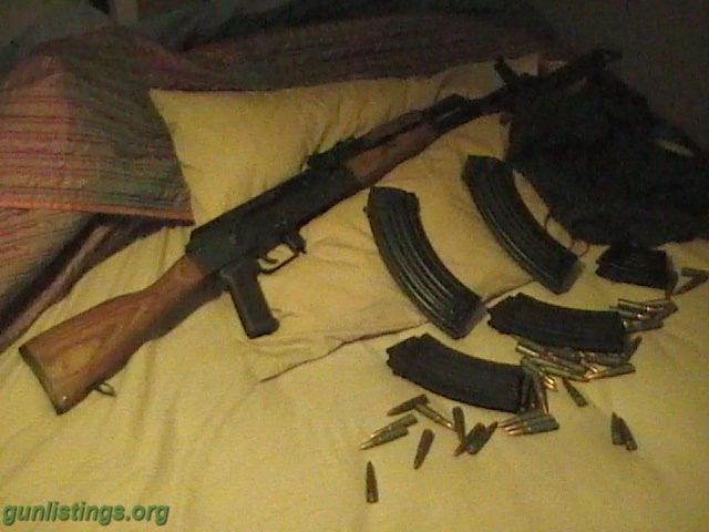 Rifles Romanian AK 47, WASR 10 With Bayonet