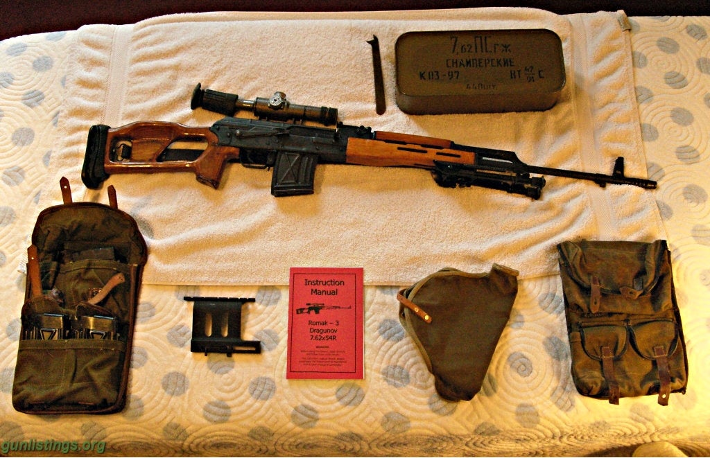 Rifles Romanian PSL-54C With Sealed Tin 7N1 Ammo