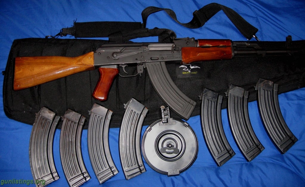 Rifles ROMANIAN SAR-1 AK-47 (NOT WASR 10/63) W/AMMO,12-30RD MA