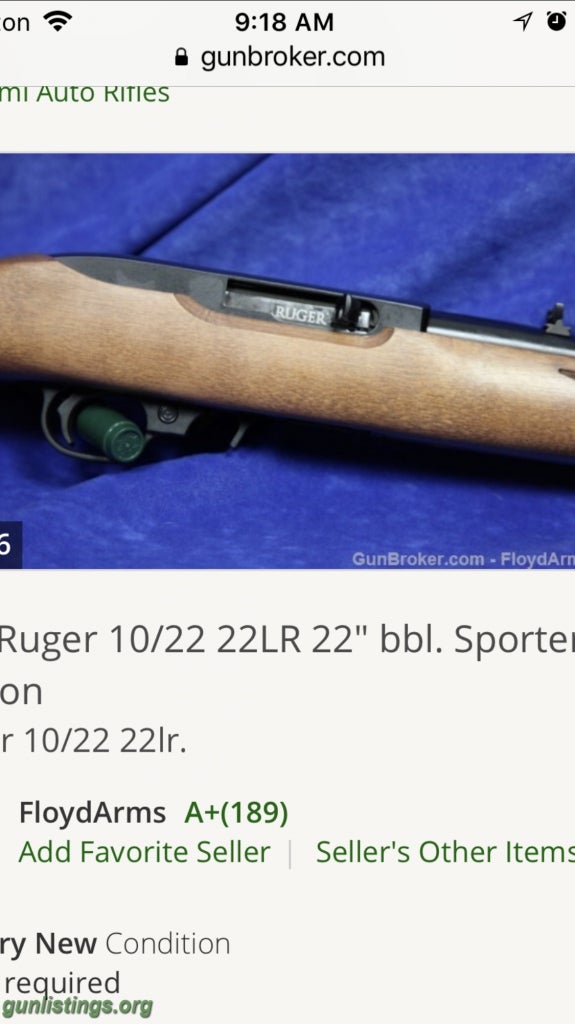 Rifles Ruger 10/22