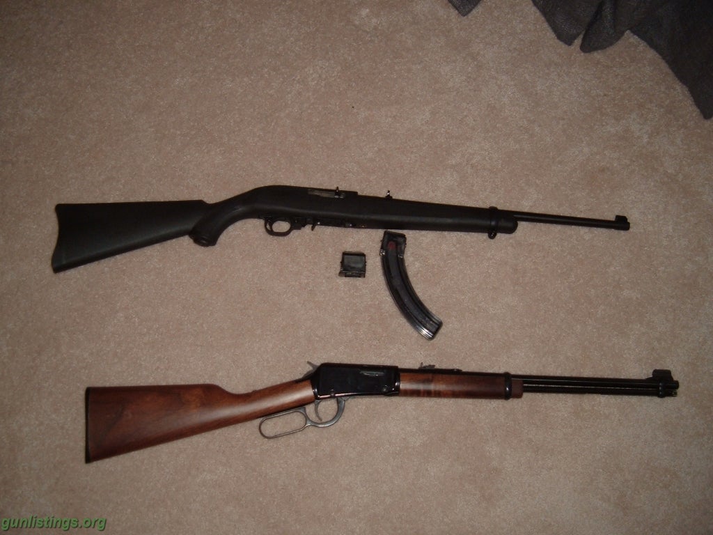 Rifles Ruger 10/22 And Henry Lever Action .22