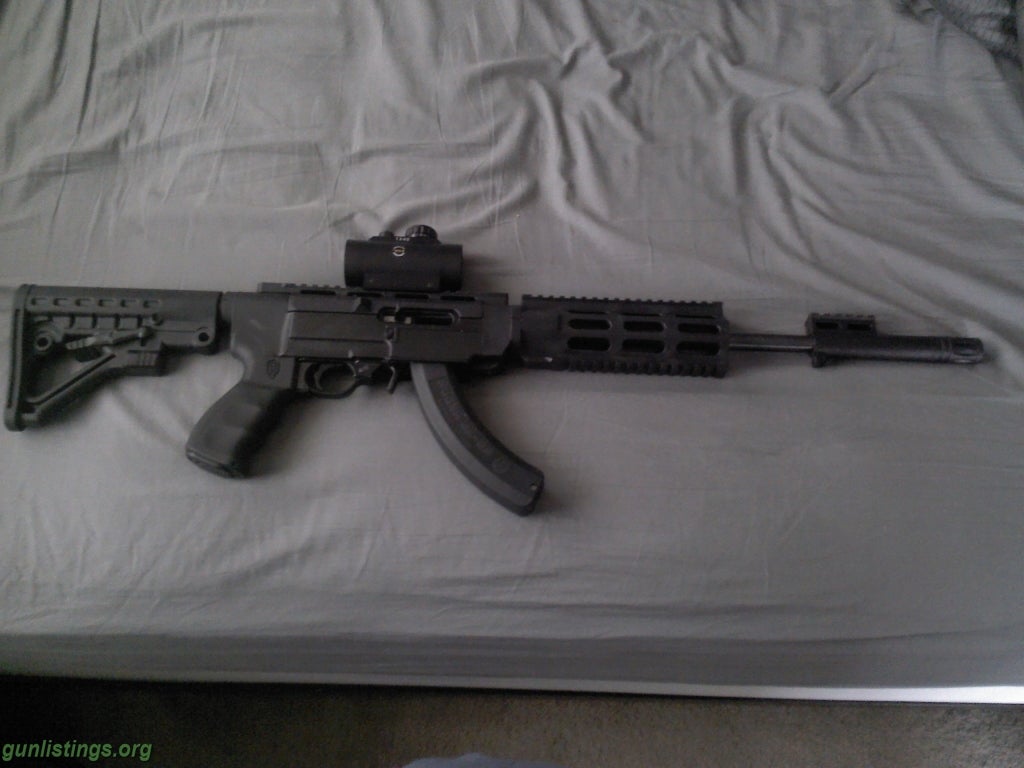 Rifles Ruger 10/22 Archangel With Red Dot Scope