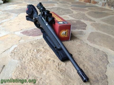 Rifles Ruger American Rifle .308 Scout Hog Brush Woods Gun