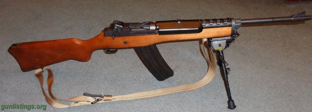 Rifles Ruger Mini-14. Very Nice Shape W/bipod And Sling.