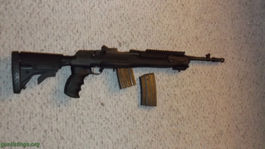 Gunlistings.org - Rifles Ruger Mini-14 Rifle With ATI Stock Used Free S/h