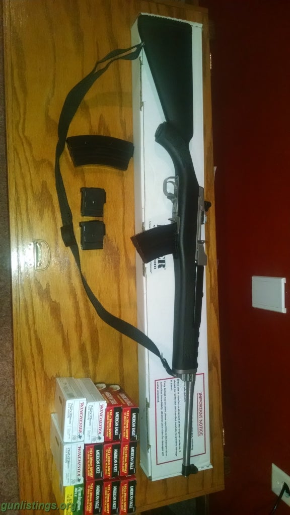 Rifles Ruger Mini-30 Stainless Ranch With Extras