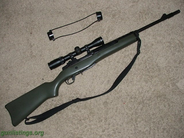 Rifles Ruger Mini 30 With Scope