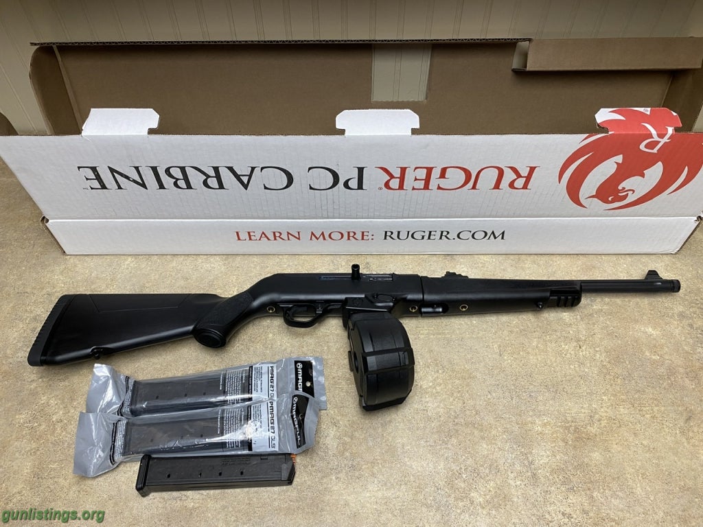 Gunlistings.org - Rifles Ruger PC Carbine + Magpul Mags & Drum