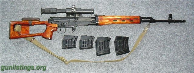 Rifles Russian SVD Dragunov Sniper Rifle.