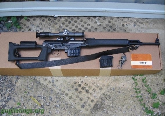 Rifles Russian SVD Tiger Dragunov 7.62x54R.