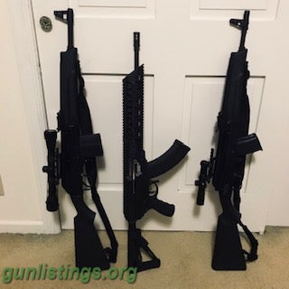 Rifles Saiga AK-47 Carbines And A Creative Arms ARK Carbine