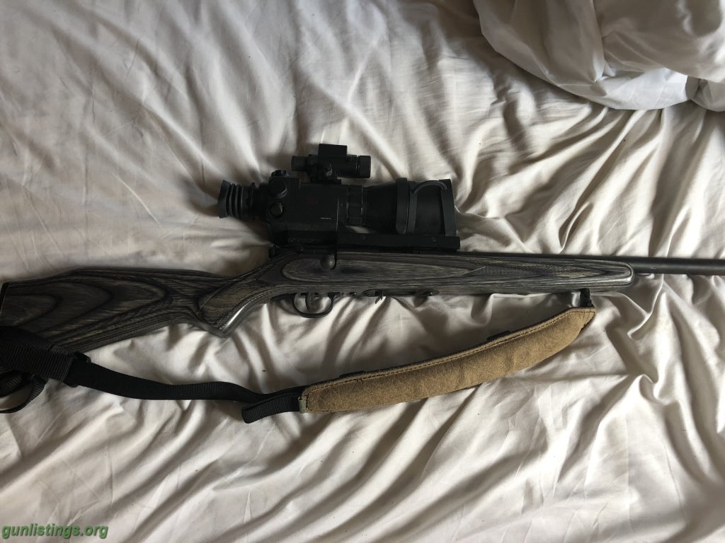 Rifles Savage 17 HMR W/ ATN Night Vision Scope