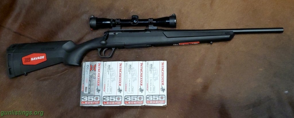 Rifles Savage Axis 350 Legend W/ Scope & Ammo