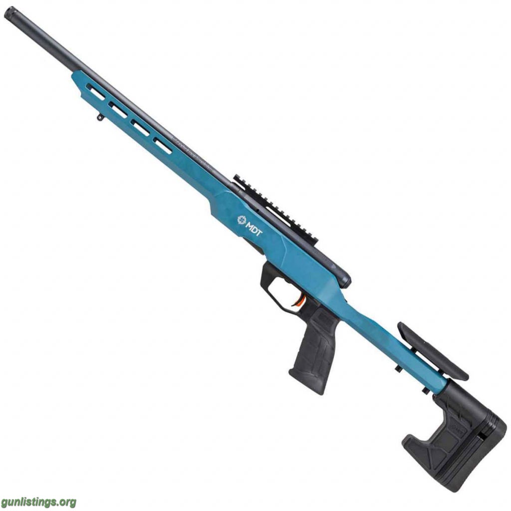 Rifles Savage B22 Precision Blue Titanium/Black Bolt Action Ri