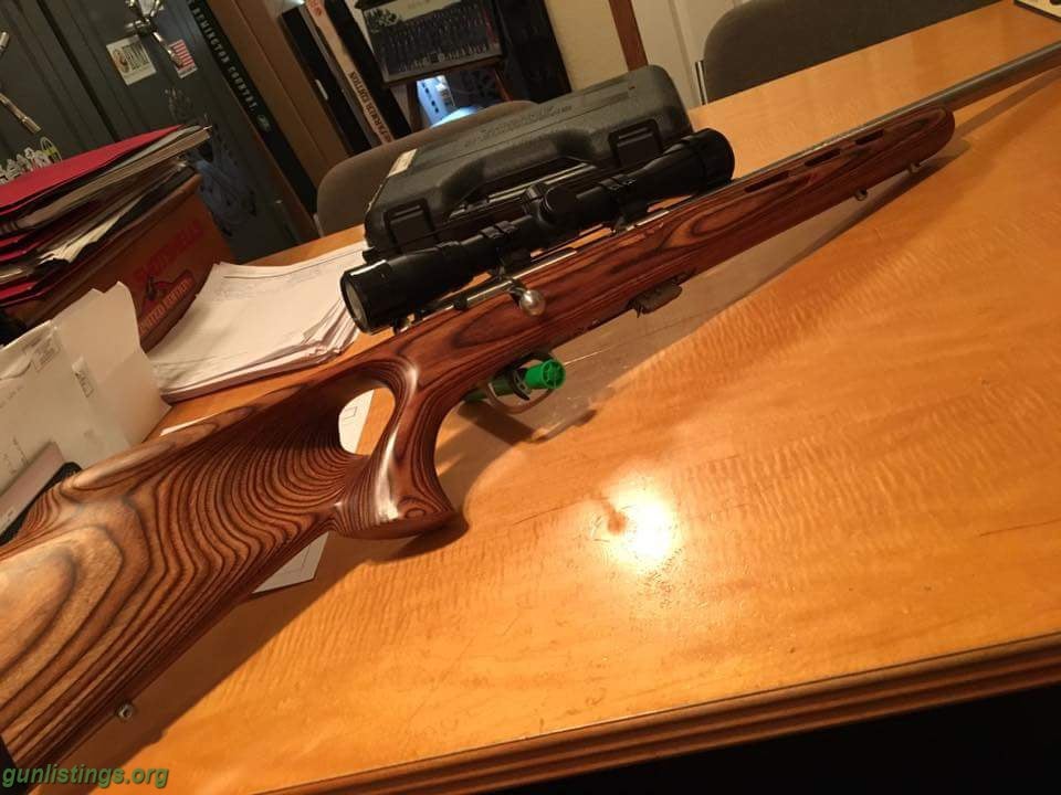 Rifles Savage Marl II 22lr All Stainless. Wood Thumbhole Stock