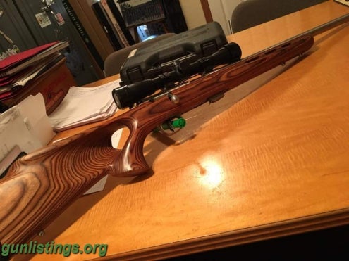 Rifles Savage Marl II 22lr All Stainless. Wood Thumbhole Stock