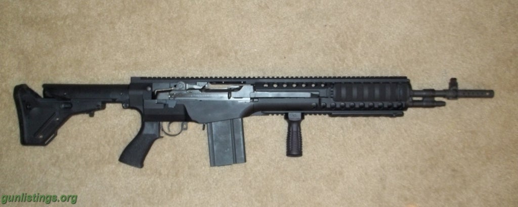 Rifles Springfield M1A Scout With Troy Chassis And Magpul