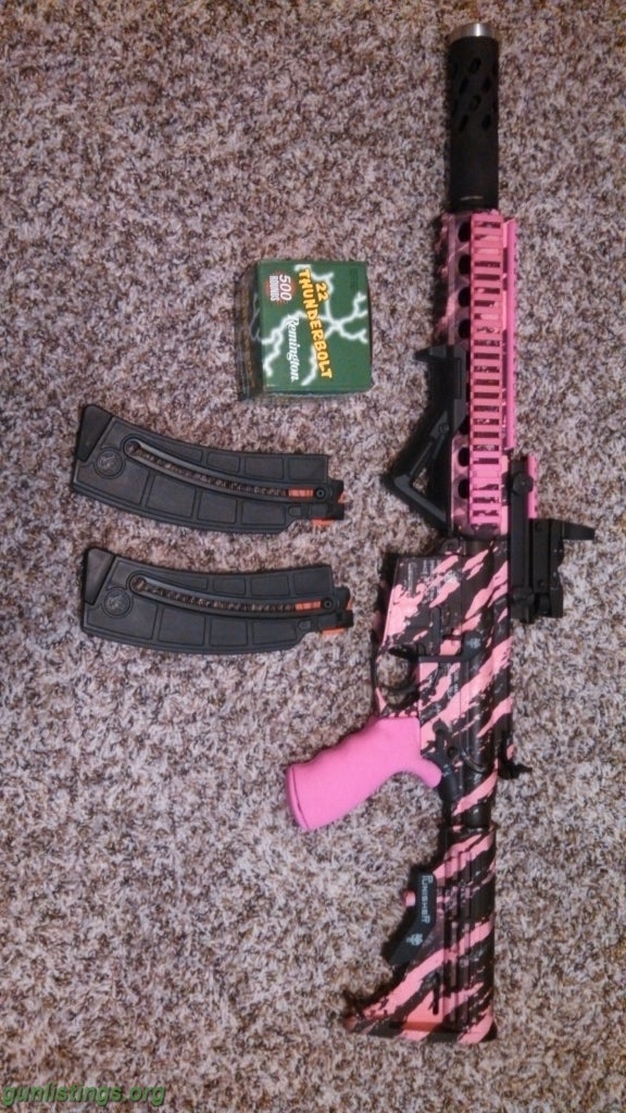 Rifles S&w Pink Camo M&p Ar 15-22 With Ammo & Extras