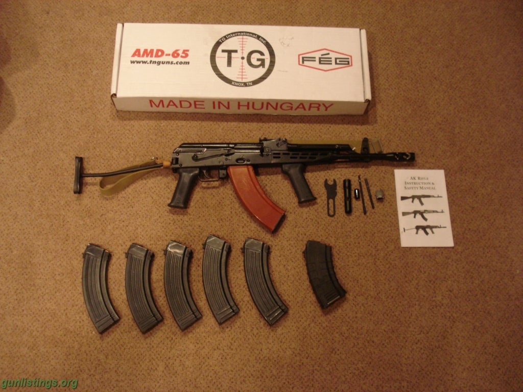 Rifles TGI AMD-65 (AK-47) W/ 7 Mags And 400rds, Etc