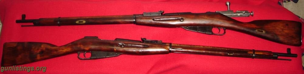 Rifles Two 1941 Mosin Nagants.