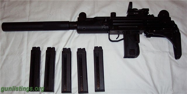 Rifles UZI Rifle W/ Suppressor And Folding Stock