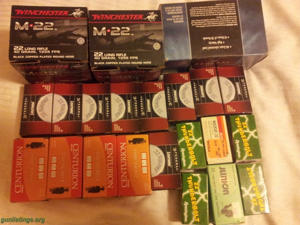 Shotguns 2,450 Rds Of 22LR Ammo