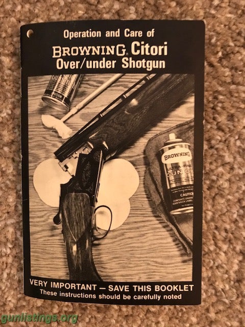 Shotguns Browning Citori Over/Under Shotgun 12 Gauge And 20 Gaug