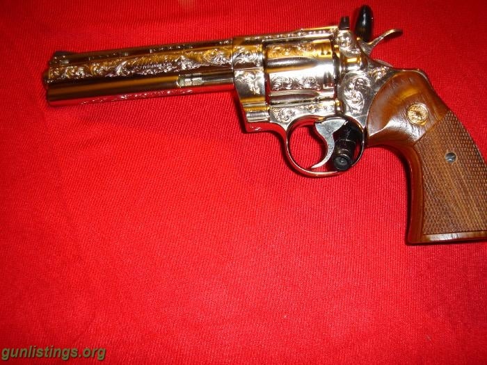 Shotguns FS: ENGRAVED - COLT PYTHON .357 MAGNUM