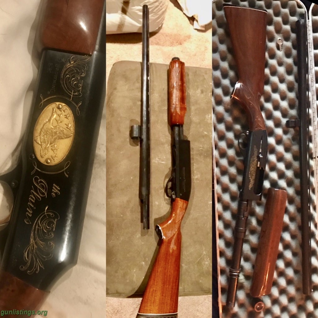 Shotguns LOT OF 3: Rare DU Browning B-80, 2 Remington:1100 & 870