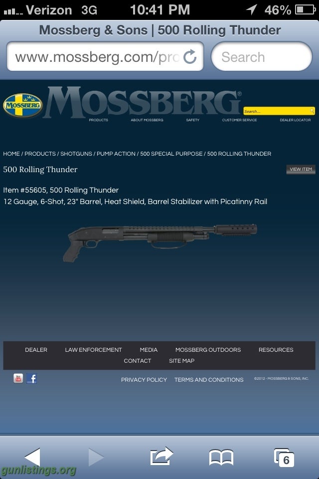 Shotguns Mossberg 500 Rolling Thunder