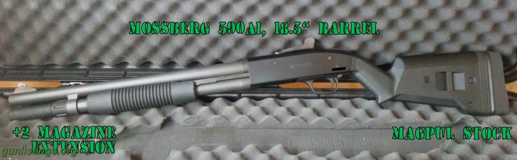 Shotguns MOSSBERG 590A1 + AMMO + CASE