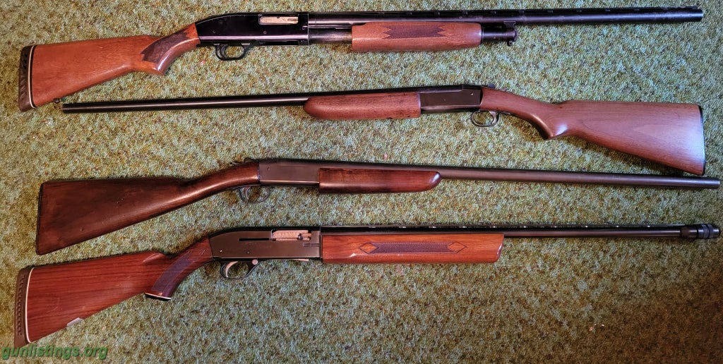 Shotguns Old Shotguns And .22 Rifles