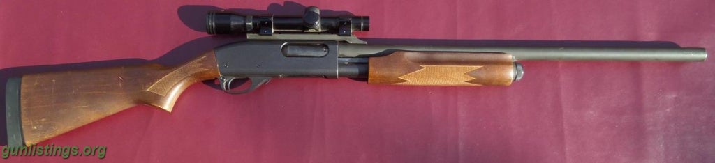 Shotguns Remington 870 Rifled Cantilever Slug Shotgun W Scope