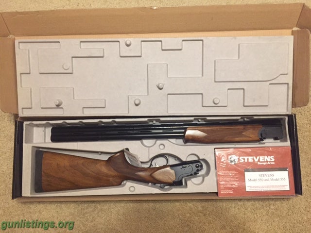 Shotguns Stevens 555 O/U 12 GA Shotgun