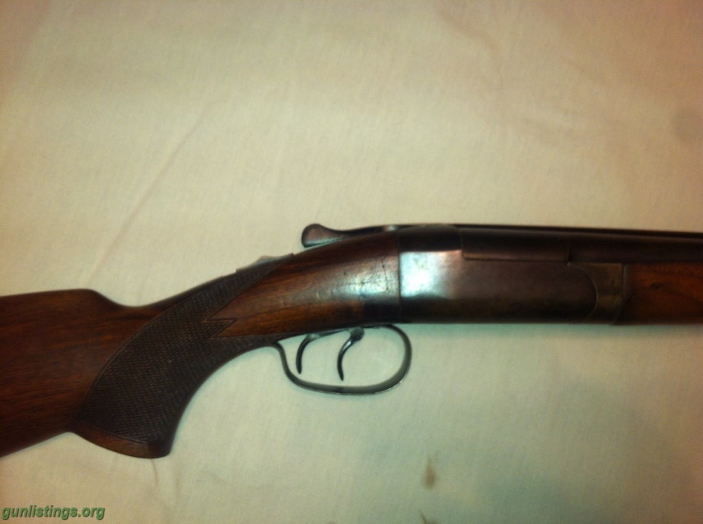 Shotguns Winchester Model 24 Double Barrel Side By Side 12 Ga