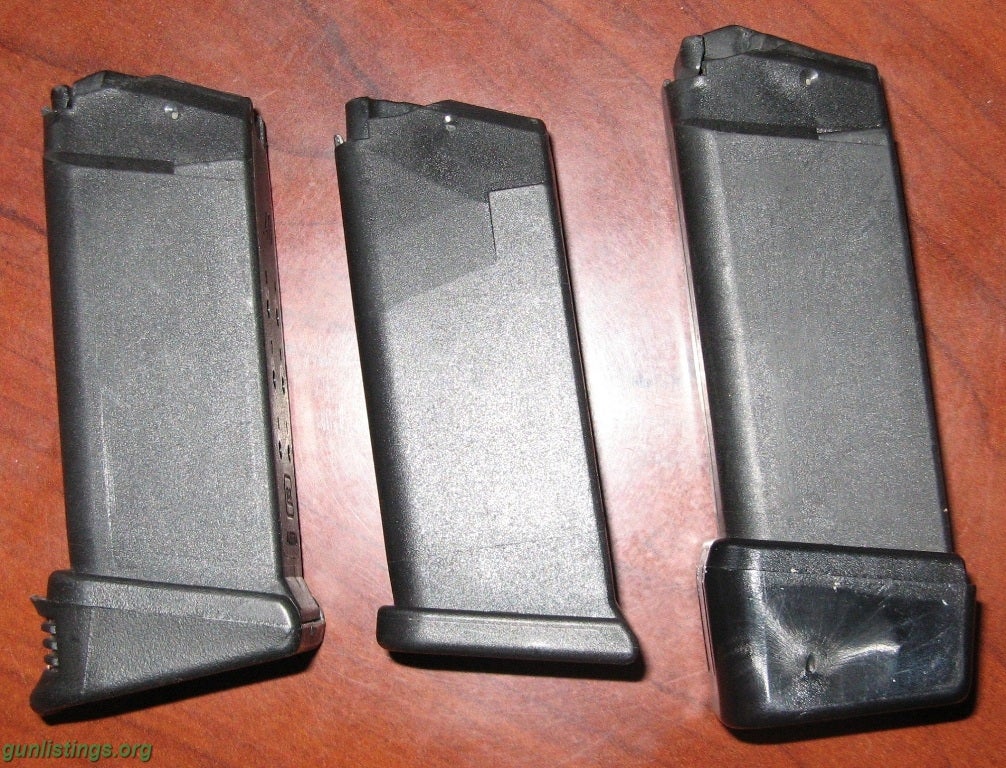 Accessories Glock 27 Mags X 3, Two With Extensions