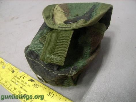 Accessories Grenade Pouches Woodland Camo MOLLE