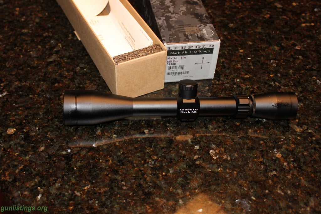 Accessories Leupold AR Scope.  MK-AR  3x9x40 Mil Dot